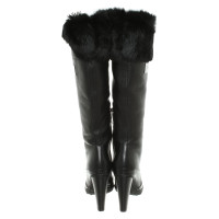 Armani Collezioni Boots Leather in Black