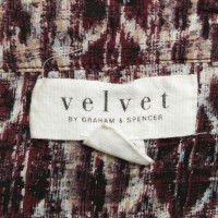 Velvet Bluse mit Mustermix 