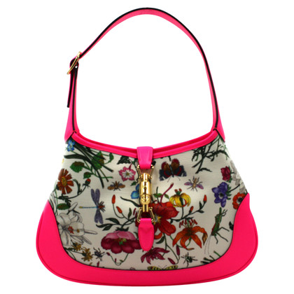 Gucci Jackie Bag aus Canvas in Rosa / Pink