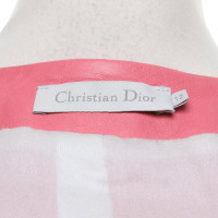 Christian Dior Veste en cuir rose