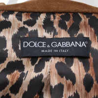 Dolce & Gabbana Leren jasje in bruin