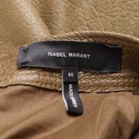 Isabel Marant Skirt Leather in Khaki