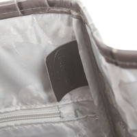 Longchamp Handtasche aus Leder in Grau