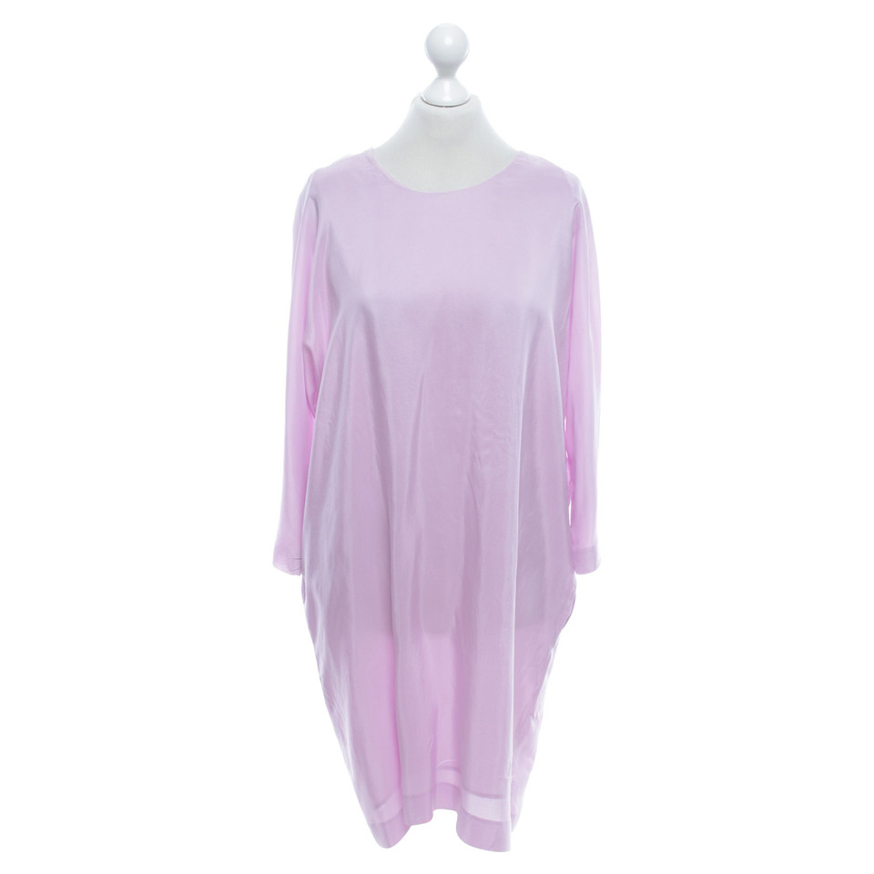 Armani Oversized silk dress in pink