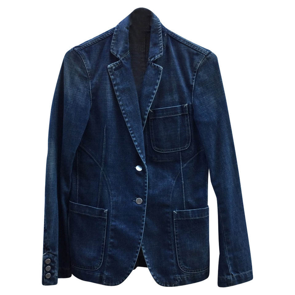 Fendi Jacket/Coat Cotton in Blue