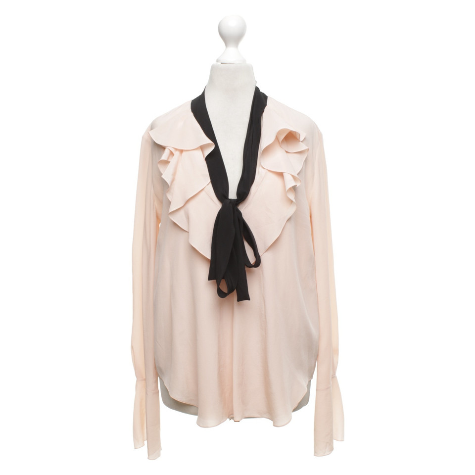 Chloé Silk blouse in pink / black