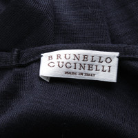 Brunello Cucinelli Oberteil aus Wolle in Blau