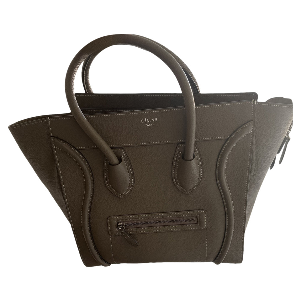 Céline Luggage Mini 31 Leather in Grey