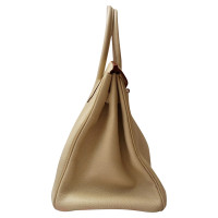 Hermès Birkin Bag 35 Leer in Crème