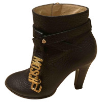 Moschino Black leather ankle boots