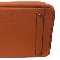 Hermès Birkin Bag 40 Leer in Oranje