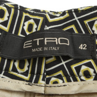 Etro 7/8 trousers with patterns