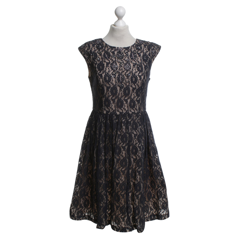 French Connection Lace dress with sequin trim