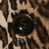 Piu & Piu Coat of leopard faux fur