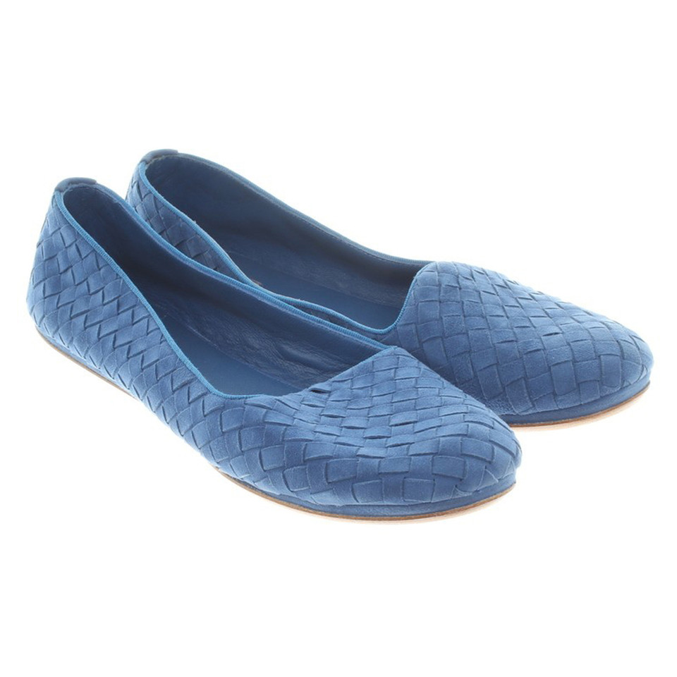 Bottega Veneta Braided slippers in blue