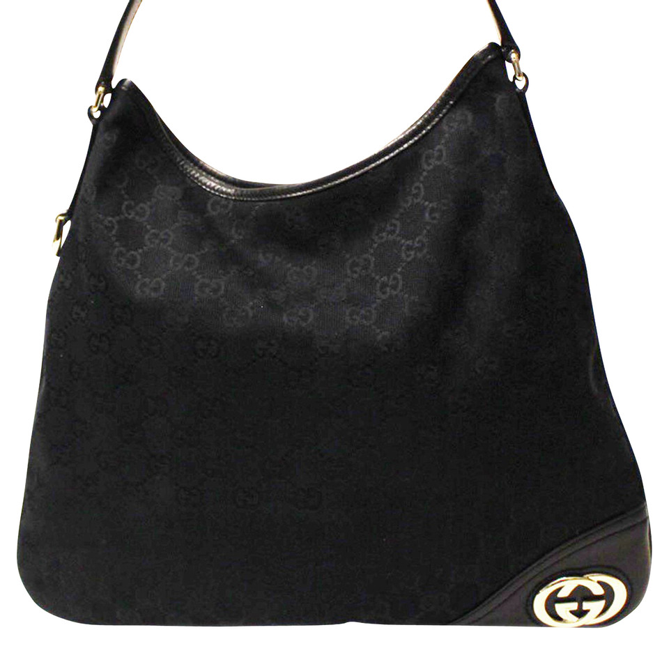 Gucci Shopper aus Canvas in Schwarz