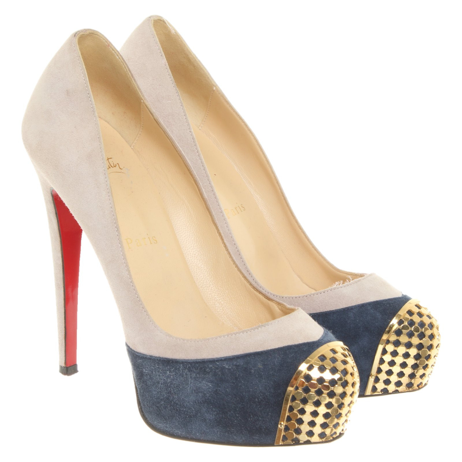 Christian Louboutin Pumps/Peeptoes Leather - Second Hand Christian  Louboutin Pumps/Peeptoes Leather buy used for 240€ (4069124)