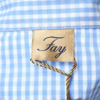 Fay Shirt in Blau/Weiß