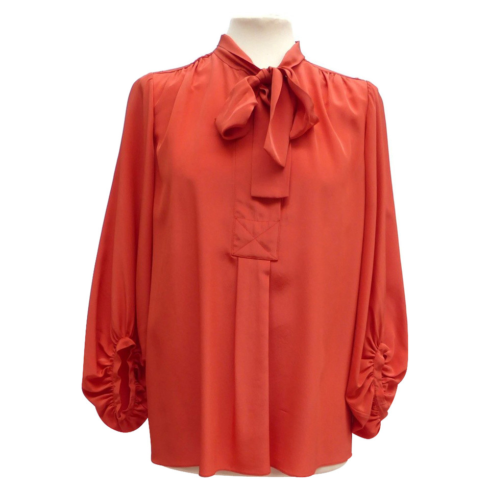 Diane Von Furstenberg Seidenbluse mit Schleife