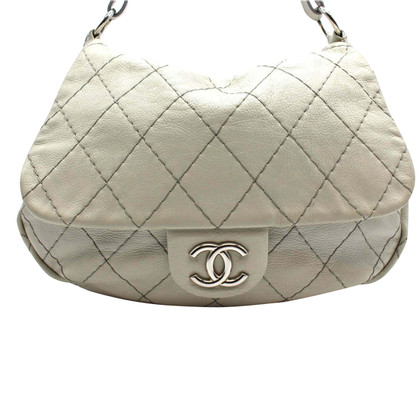 Chanel Flap Bag Leather in Grey