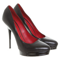 Cesare Paciotti Pumps/Peeptoes en Cuir en Noir