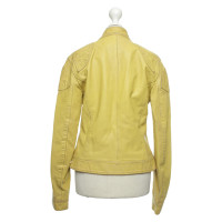 Dolce & Gabbana Jacket/Coat Leather in Yellow