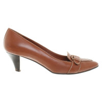 Bally Top leather pumps in Brown