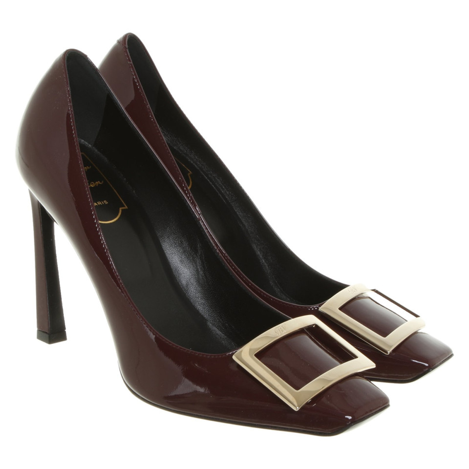 Roger Vivier Pumps/Peeptoes Patent leather in Brown
