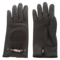 Christian Dior Handschuhe aus Leder in Schwarz