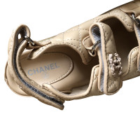 Chanel Sandals Leather in Beige