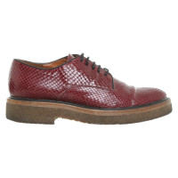 Dries Van Noten Lace-up shoes in burgundy