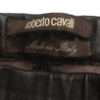 Roberto Cavalli Leather pants in brown
