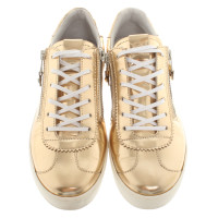 Navyboot Sneakers aus Leder in Gold
