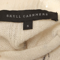 Skull Cashmere Top in crema