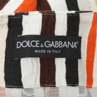 Dolce & Gabbana Oversize coat with stripe pattern