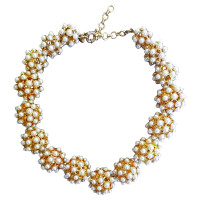 J. Crew Gold and pearl necklace