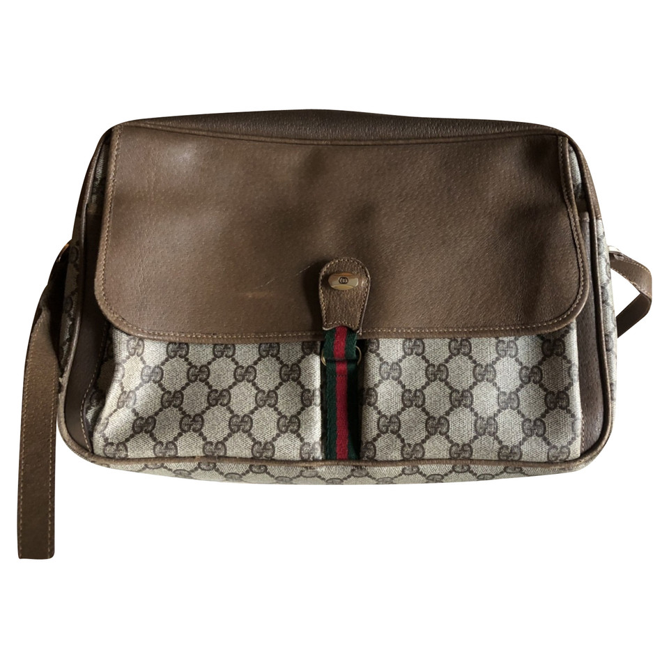 Gucci Sac à main/Portefeuille en Toile en Beige