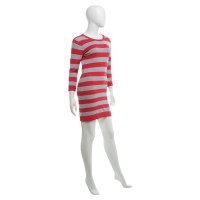 French Connection Knit dress in red / grey