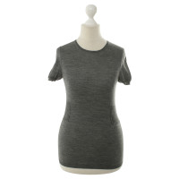 Jil Sander Kurzarmpullover in Grau