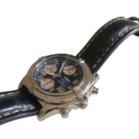 Breitling Montre-bracelet en Cuir en Bleu