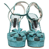 Marc Jacobs Sandals Suede in Turquoise
