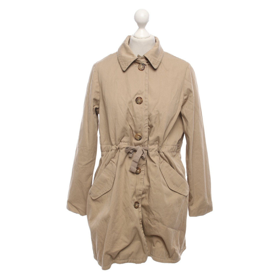 Tara Jarmon Giacca/Cappotto in Cotone in Beige