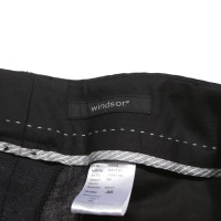 Windsor Hose aus Leinen in Schwarz