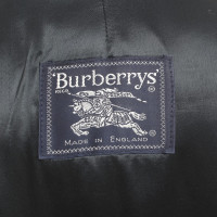 Burberry cappotto di lana in blu scuro