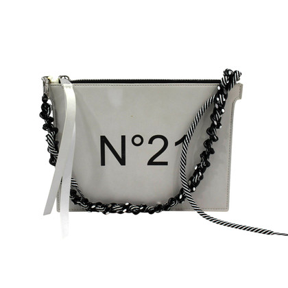 N°21 Clutch Bag Leather in White