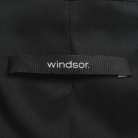 Windsor Eleganter Mantel in Schwarz