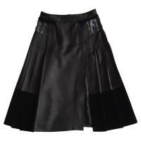 Louis Vuitton Black skirt wool / silk