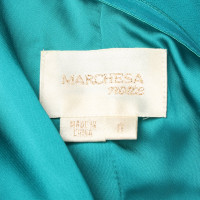 Marchesa Dress Silk in Petrol