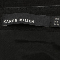 Karen Millen Schede jurk met imitatieleer