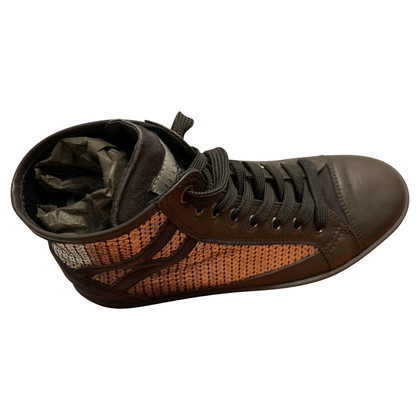 Hogan Chaussures de sport en Cuir en Marron